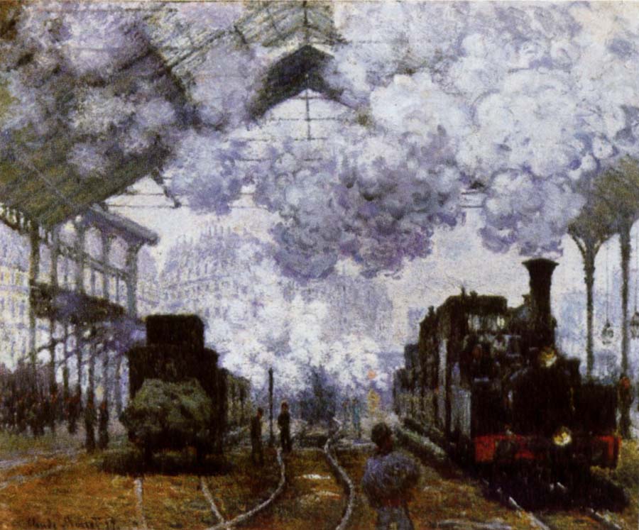 The Gare Saint-Lazare Arrival of a Train